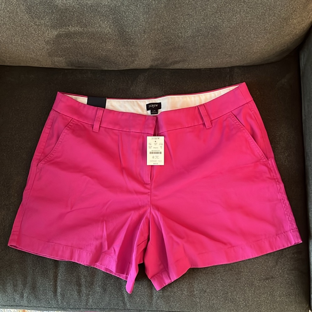 J. Crew 5" Classic Chino Short in Soft Azalea sz 14 NWT - Picture 9 of 16